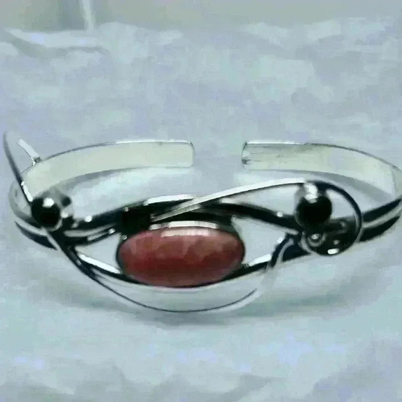 925 Sterling Silver, Rhodochrosite Stone, bohemian, Coachella, Malibu Barbie ￼ - Picture 5 of 5